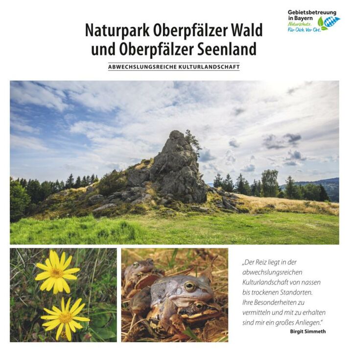 Info-Flyer "Naturpark Oberpfälzer Wald und Oberpfälzer Seenland"